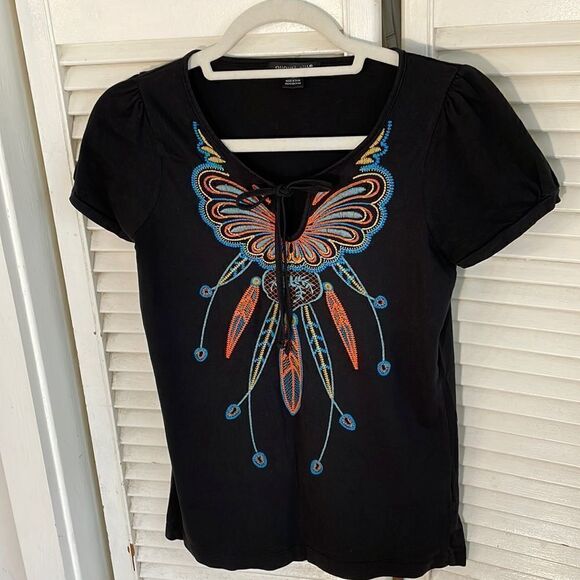 august silk Tops - August Silk Embroidered Top